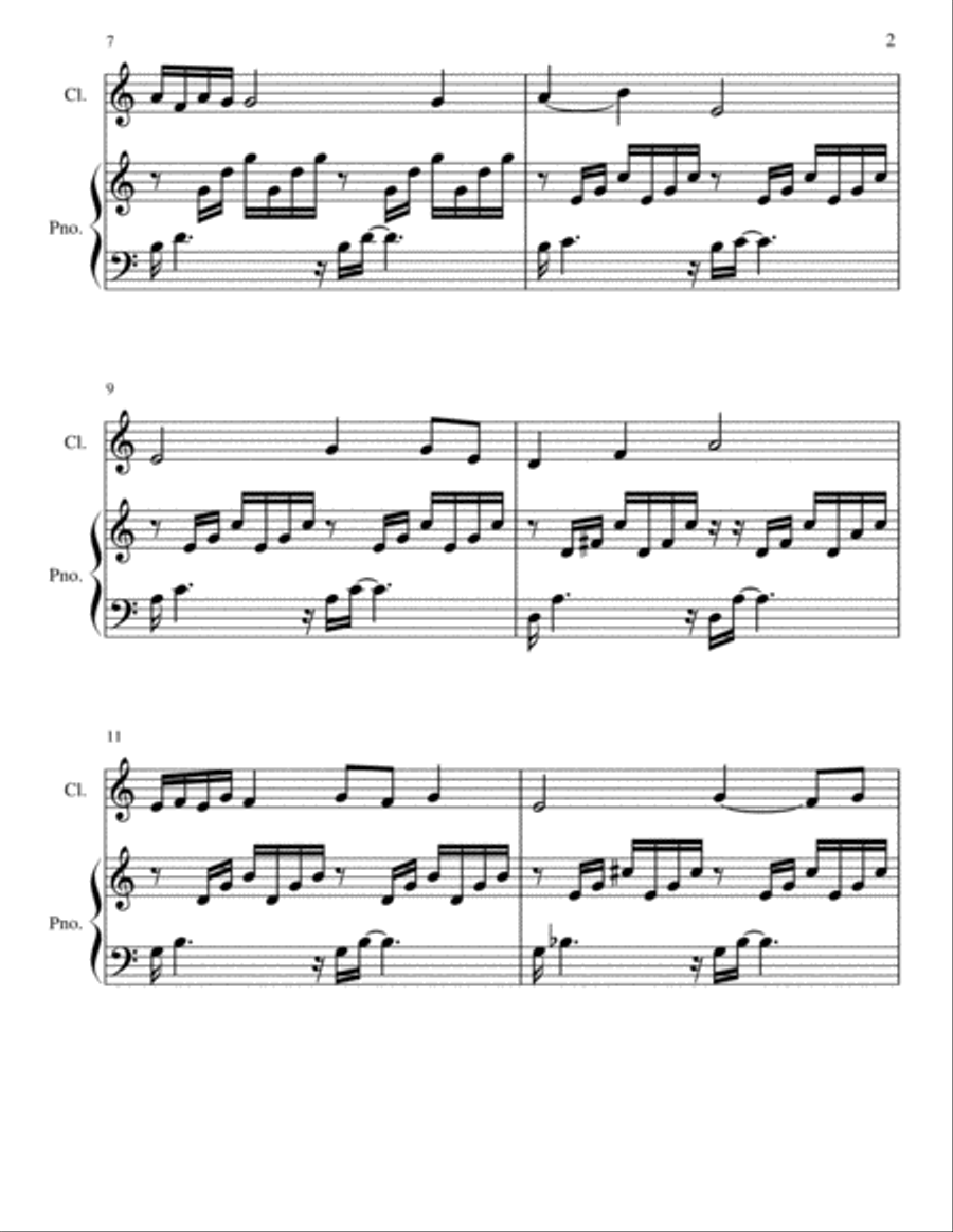 Prelude In C Woodwind Duet scores gallery preview page 2
