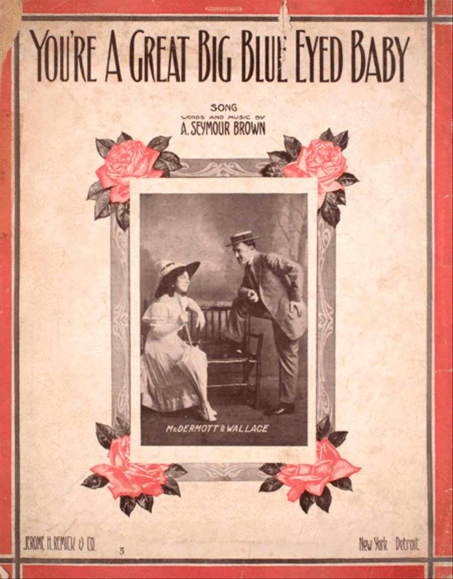 You're a Great Big Blue Eyed Baby. Song Voice scores gallery preview page 1