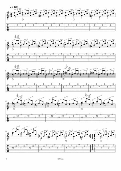 Gypsy Dream Suite Flamenco - Sheet Music + TAB image number null