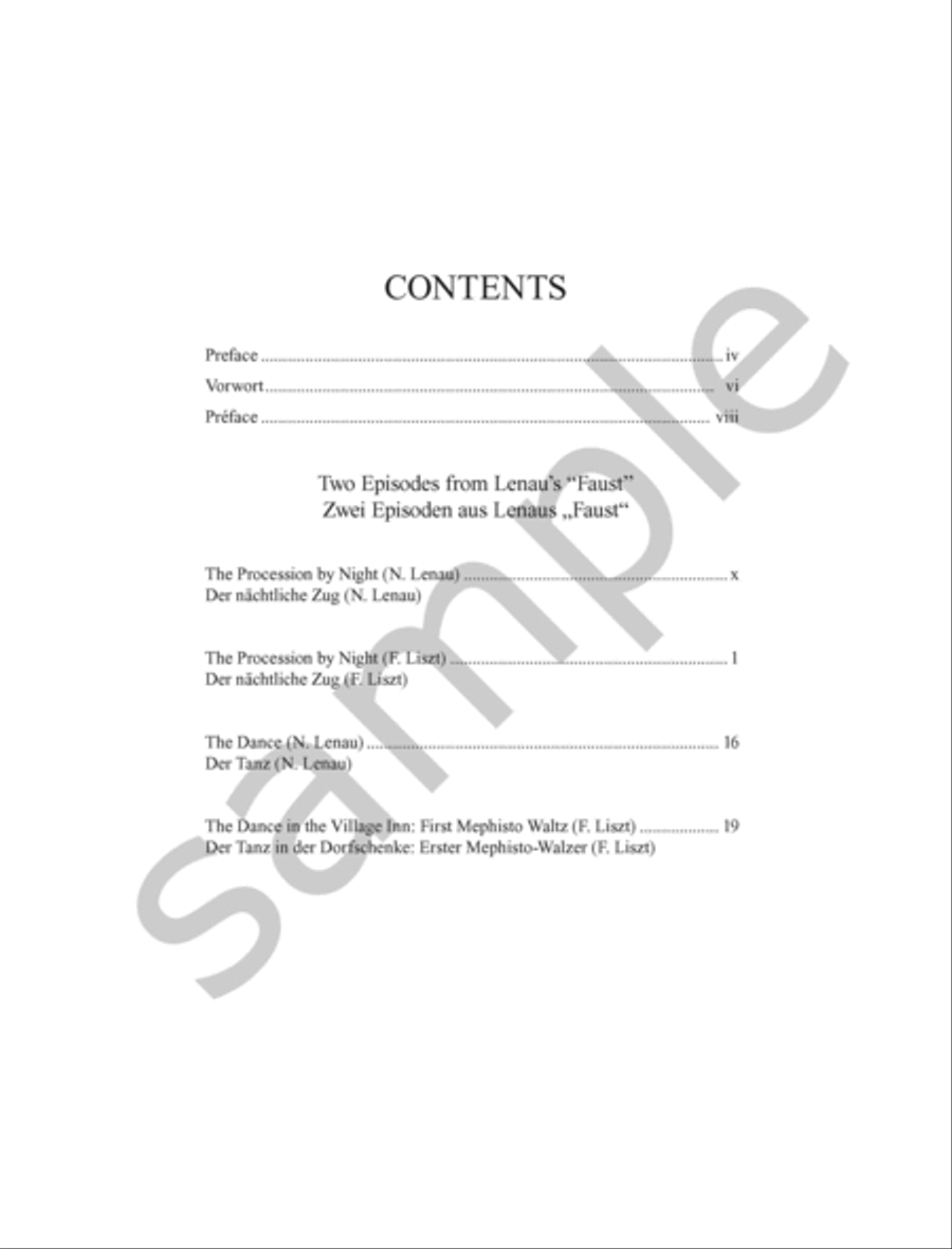 The Procession by Night and Mephisto Waltz No. 1 for Piano Piano scores gallery preview page 2