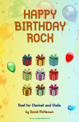 Happy Birthday Rock, for Clarinet and Violin Duet