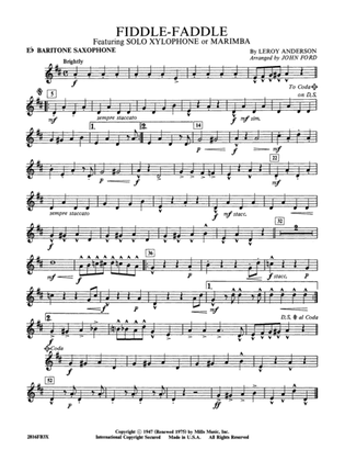 Fiddle-Faddle: E-flat Baritone Saxophone