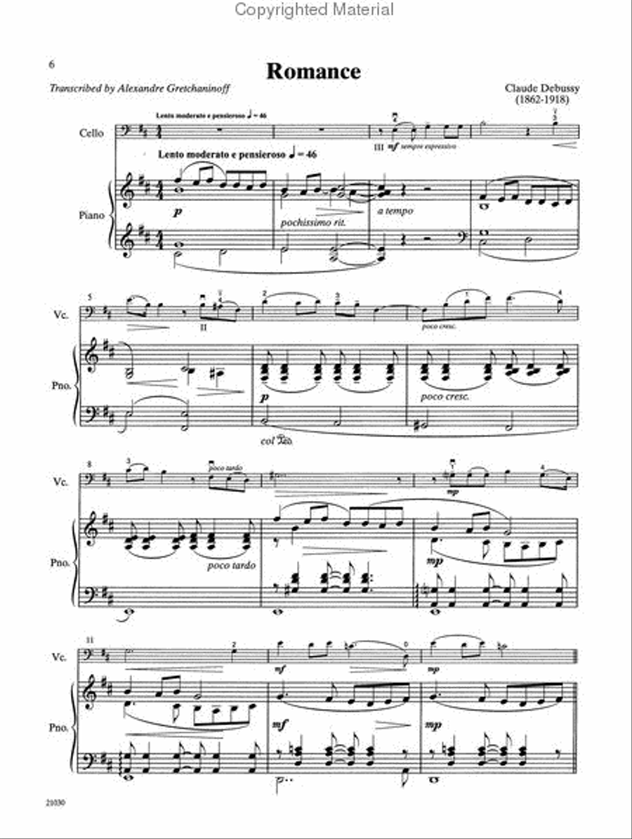 Solos for Young Cellists Cello Part and Piano Acc., Volume 3 Piano Accompaniment scores gallery preview page 6