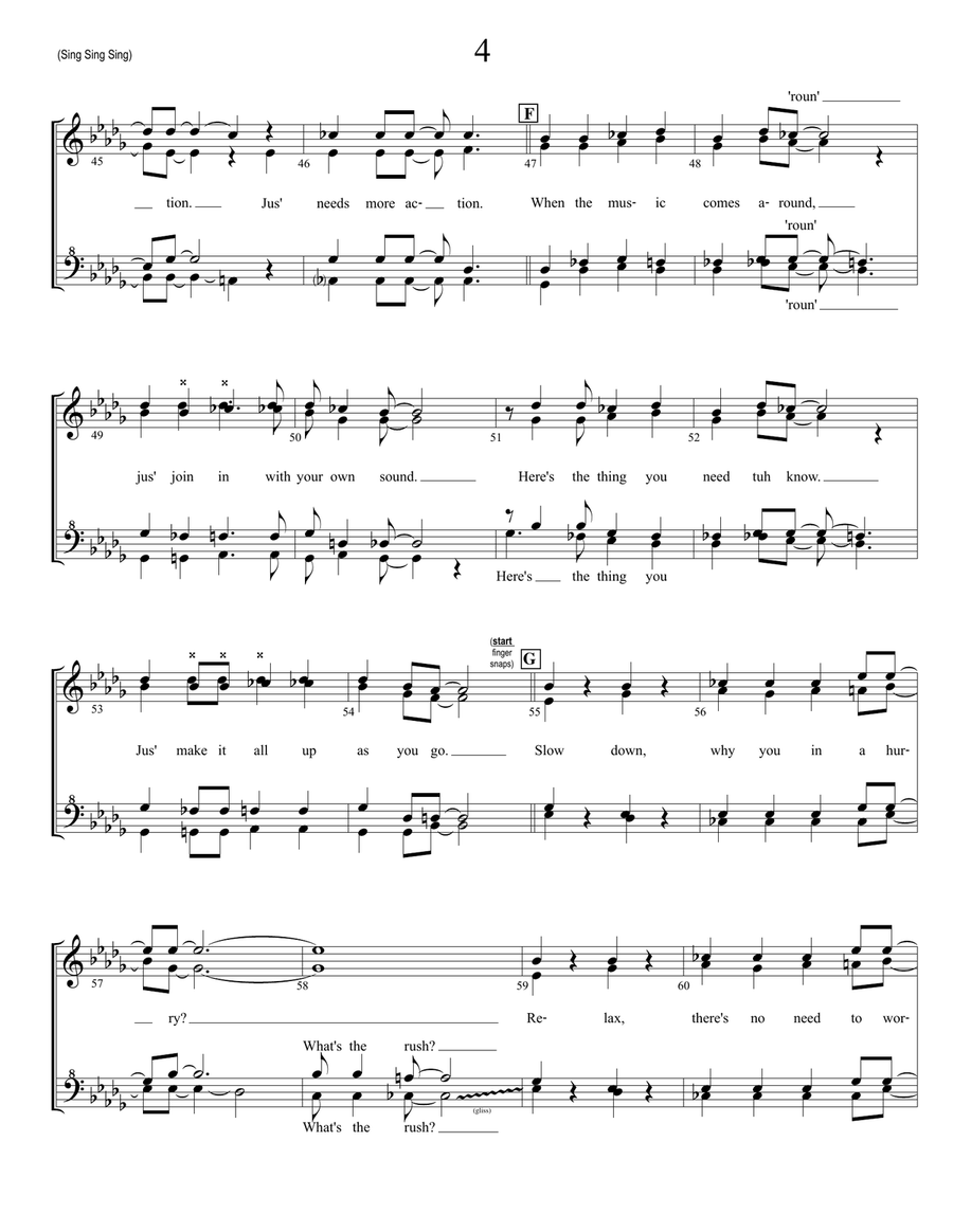 Sing, Sing, Sing SSAA scores gallery preview page 4
