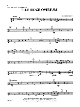 Blue Ridge Overture: 2nd E-flat Alto Saxophone