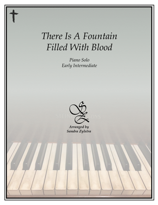 Book cover for There Is A Fountain Filled With Blood (early intermediate piano solo)