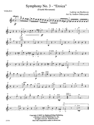 Symphony No. 3 - Eroica (4th Movement): 1st Violin