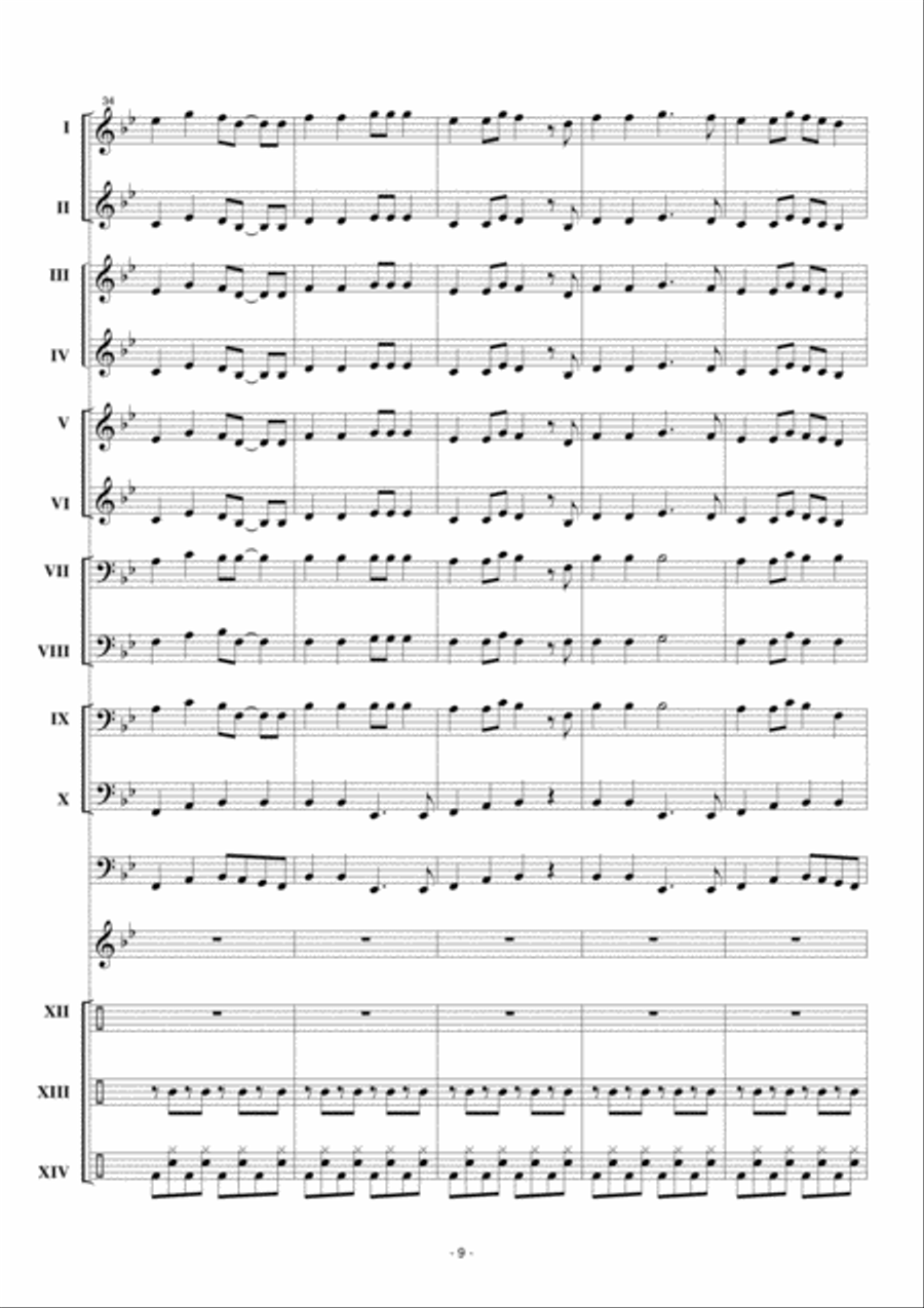Woepsie Concert Band scores gallery preview page 10