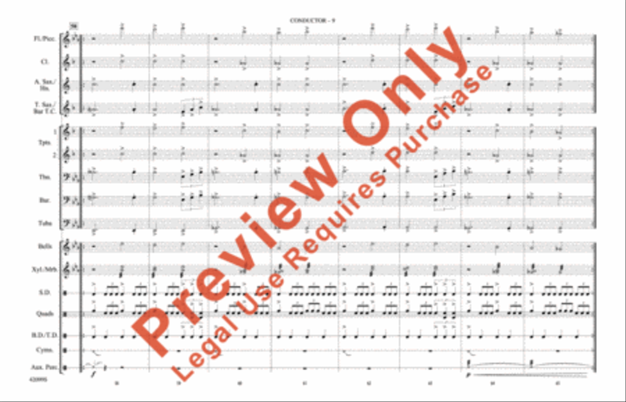 Man of Steel, Part 3 Marching Band scores gallery preview page 10