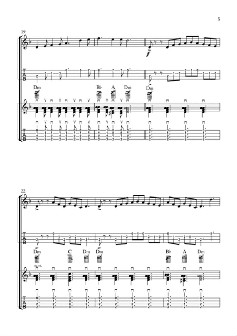 Charlie is my Darling Ukulele scores gallery preview page 5