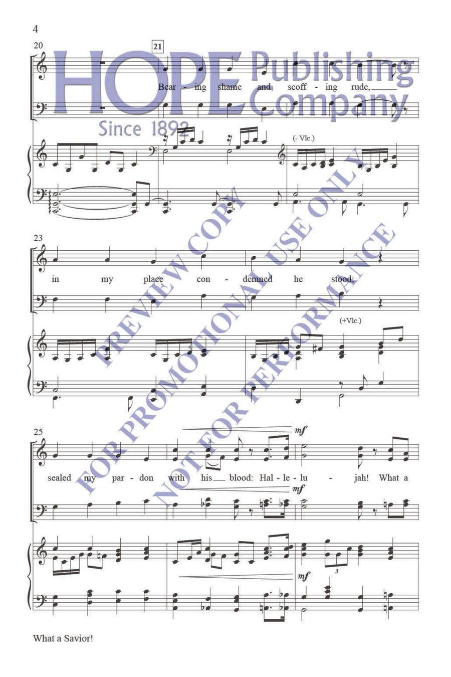 What a Savior! Choir scores gallery preview page 5