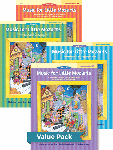 Music for Little Mozarts Halloween Fun! Books 1-4 (Value Pack)