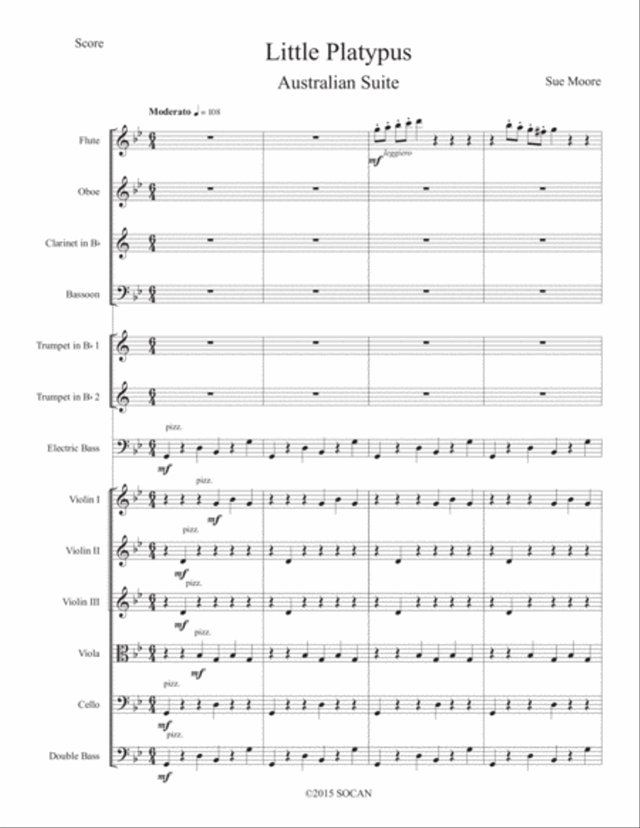 The Platypus Chamber Orchestra scores gallery preview page 1