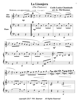 La Lisonjera - alto flute-piano