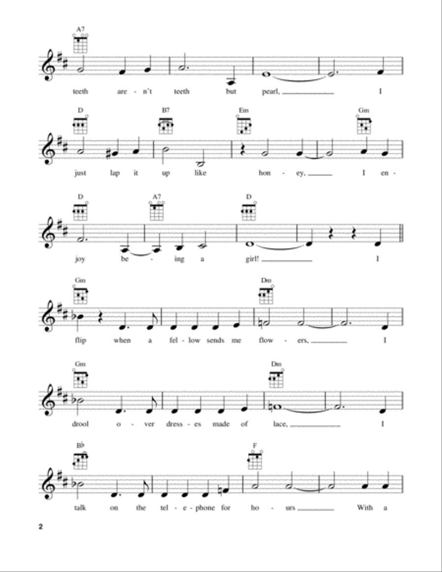 I Enjoy Being A Girl I Enjoy Being A Girl Ukulele scores gallery preview page 2