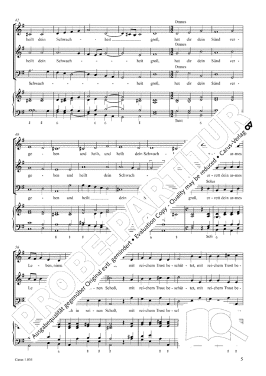 My soul, now bless thy Maker (Nun lob, mein Seel, den Herren) 3-Part scores gallery preview page 6