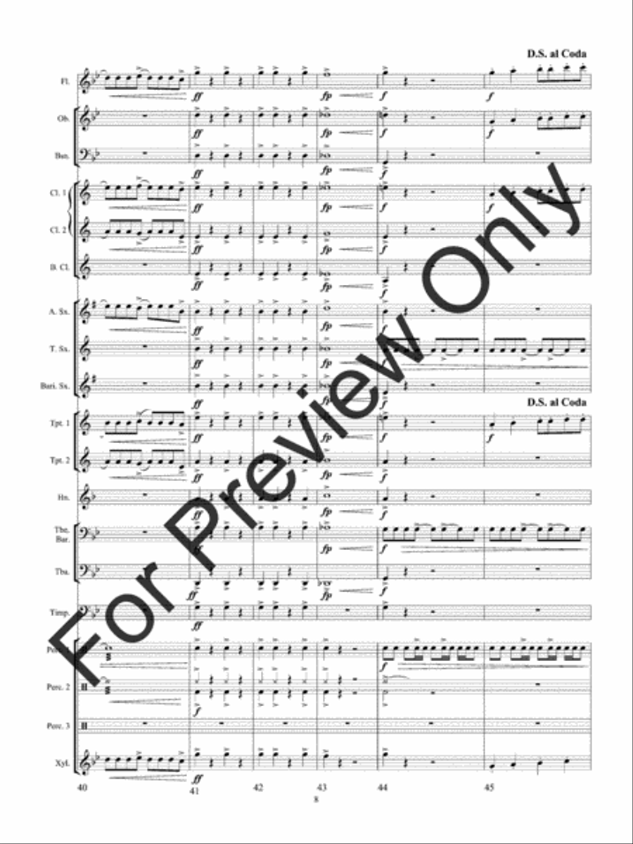 Poltergeist (Score) Concert Band scores gallery preview page 12