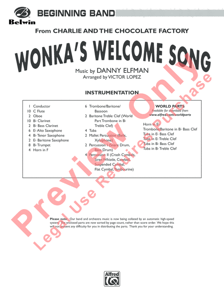 Wonka's Welcome Song (from Charlie and the Chocolate Factory) image number null