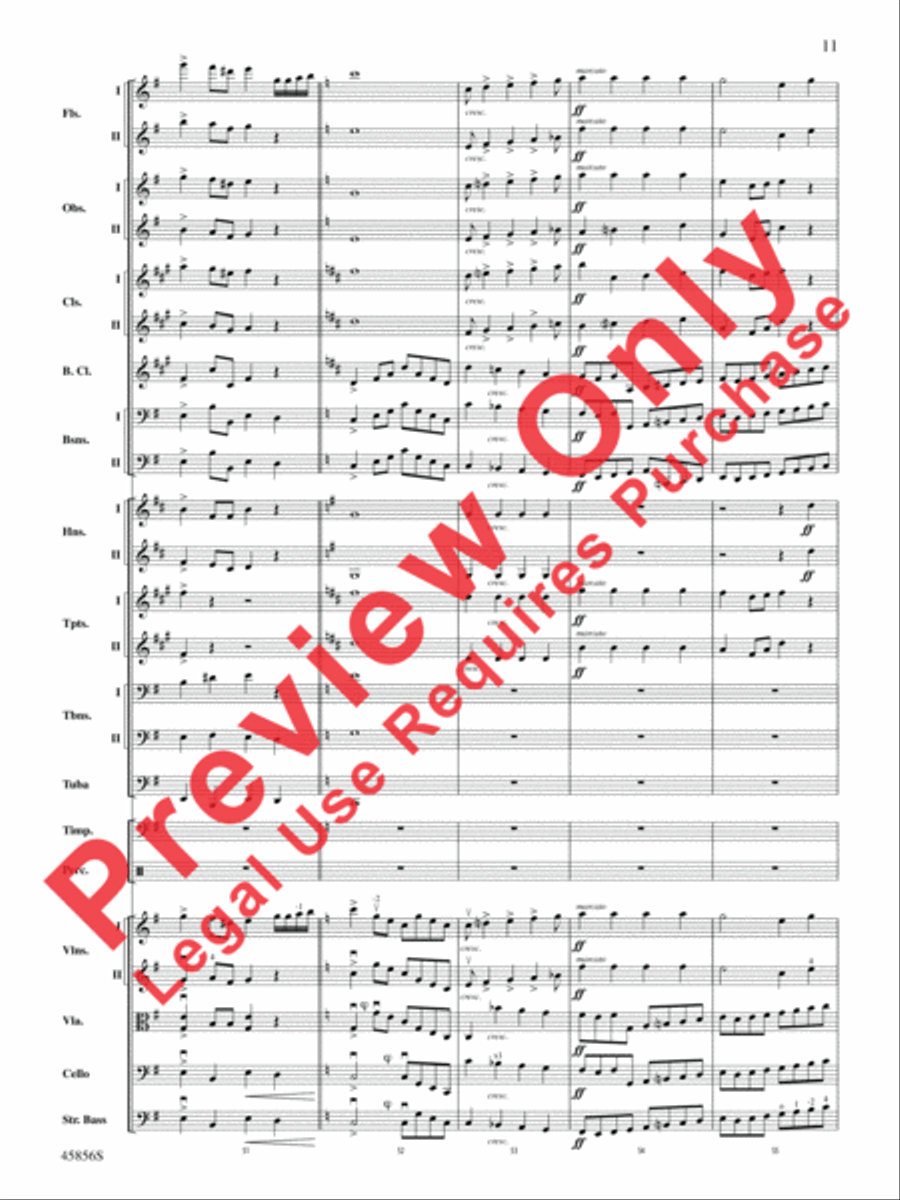 Academic Festival Overture, Op. 80 Full Orchestra scores gallery preview page 11
