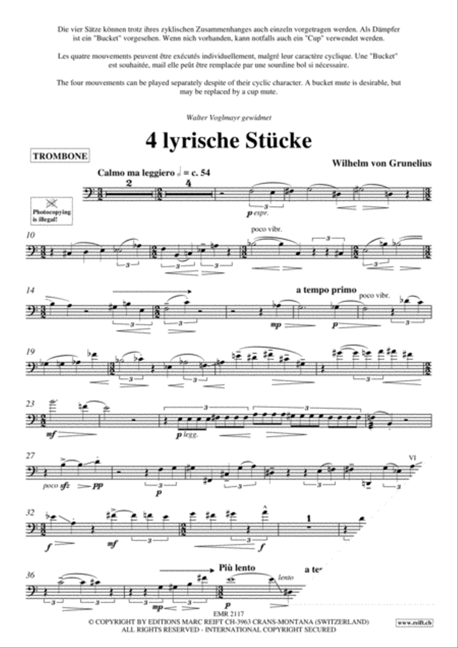 4 Lyrische Stucke Piano Accompaniment scores gallery preview page 3