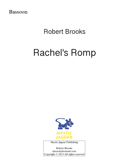 Rachel's Romp for Bassoon. image number null