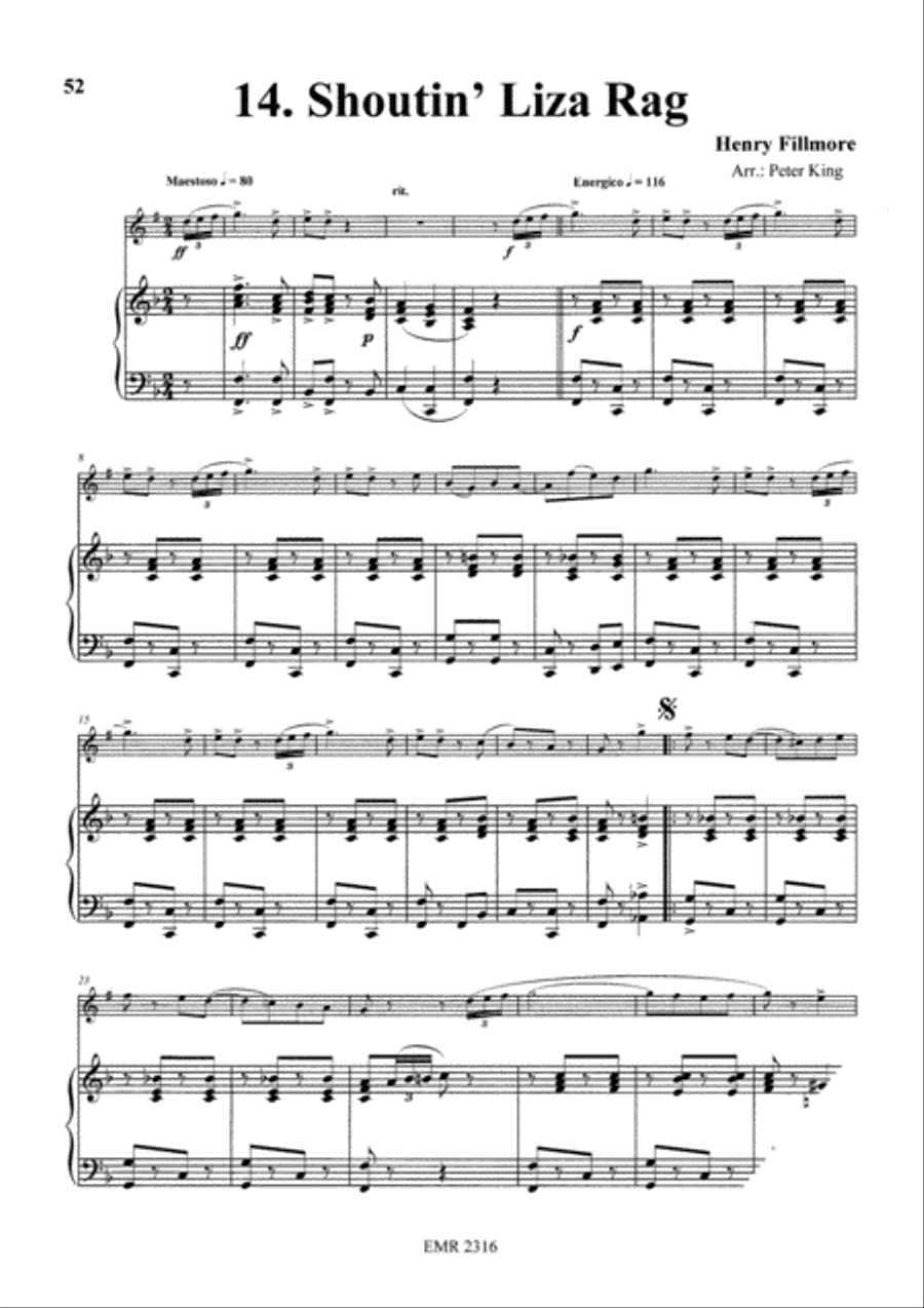 15 Rags Clarinet Solo scores gallery preview page 16