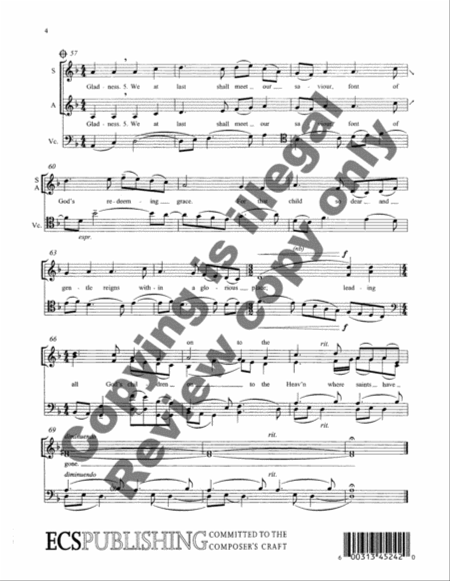 Silent Night-A Christmas Collection: Once in Royal David's City SA scores gallery preview page 6