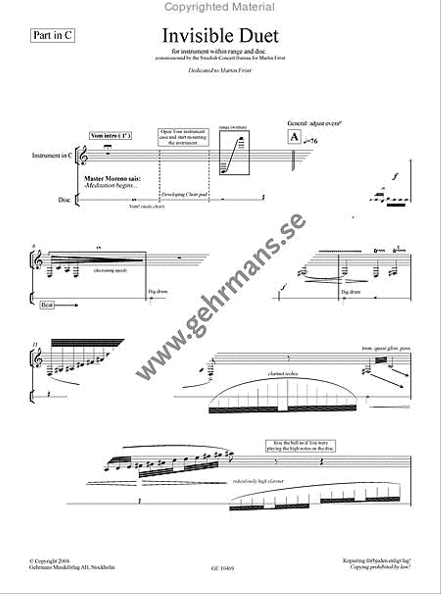 Invisible duet Invisible duet C Instrument scores gallery preview page 4