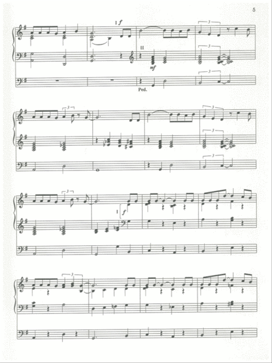 Three Global Songs Organ Solo scores gallery preview page 4