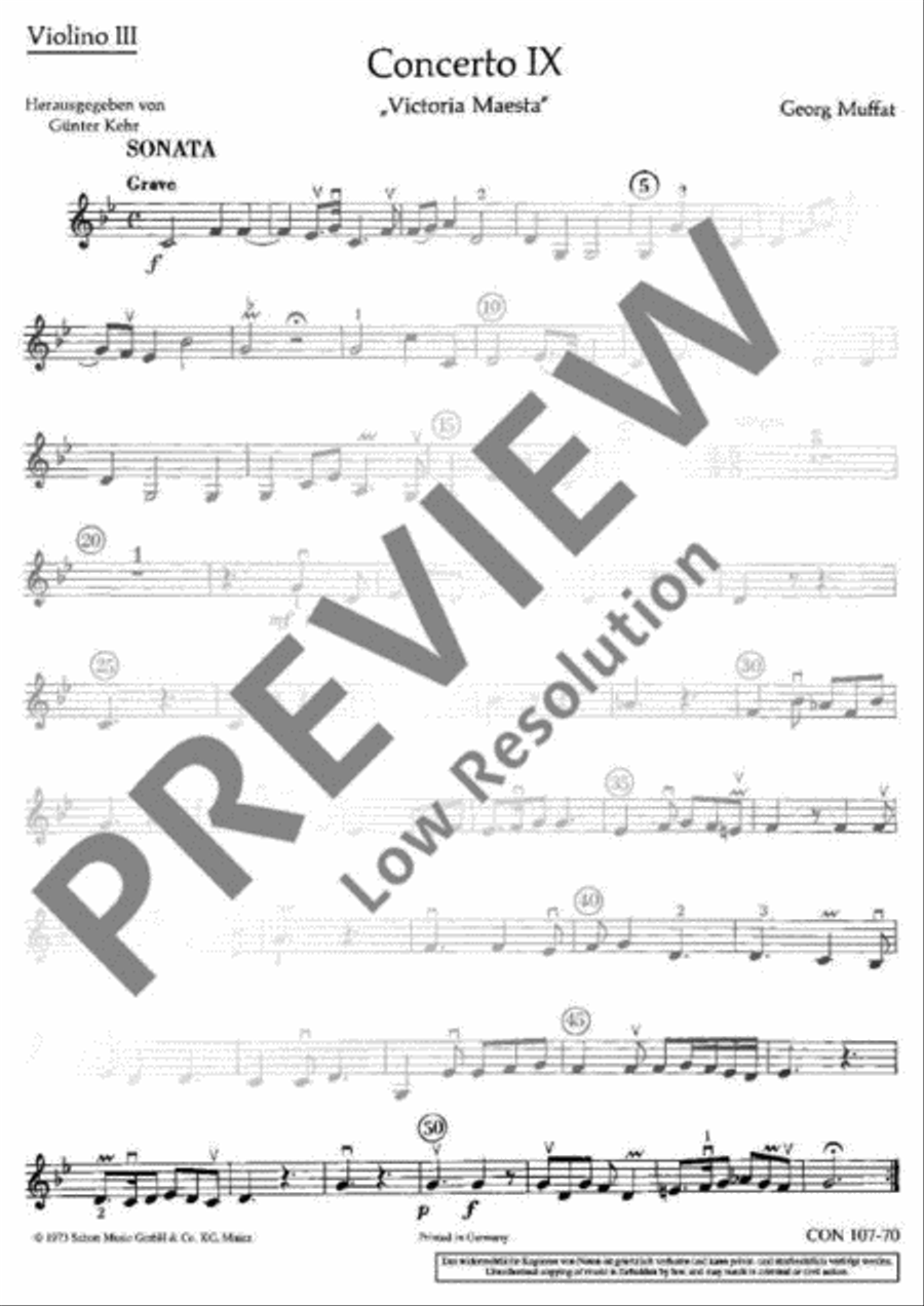Concerto IX Violin scores gallery preview page 2