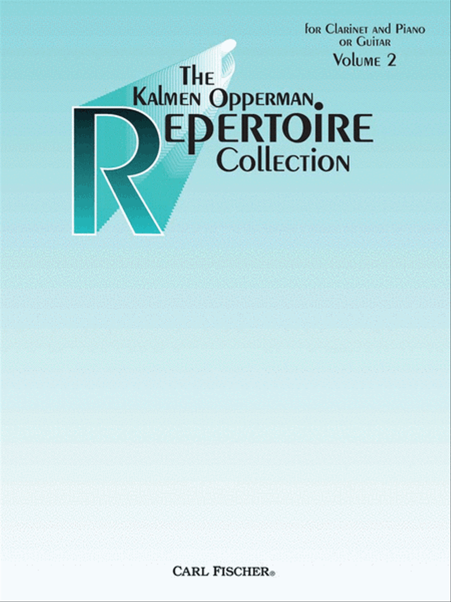 The Kalmen Opperman Repertoire Collection B-Flat Clarinet scores gallery preview page 1