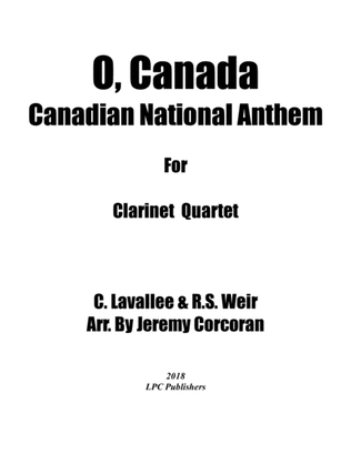 O, Canada for Clarinet Quartet