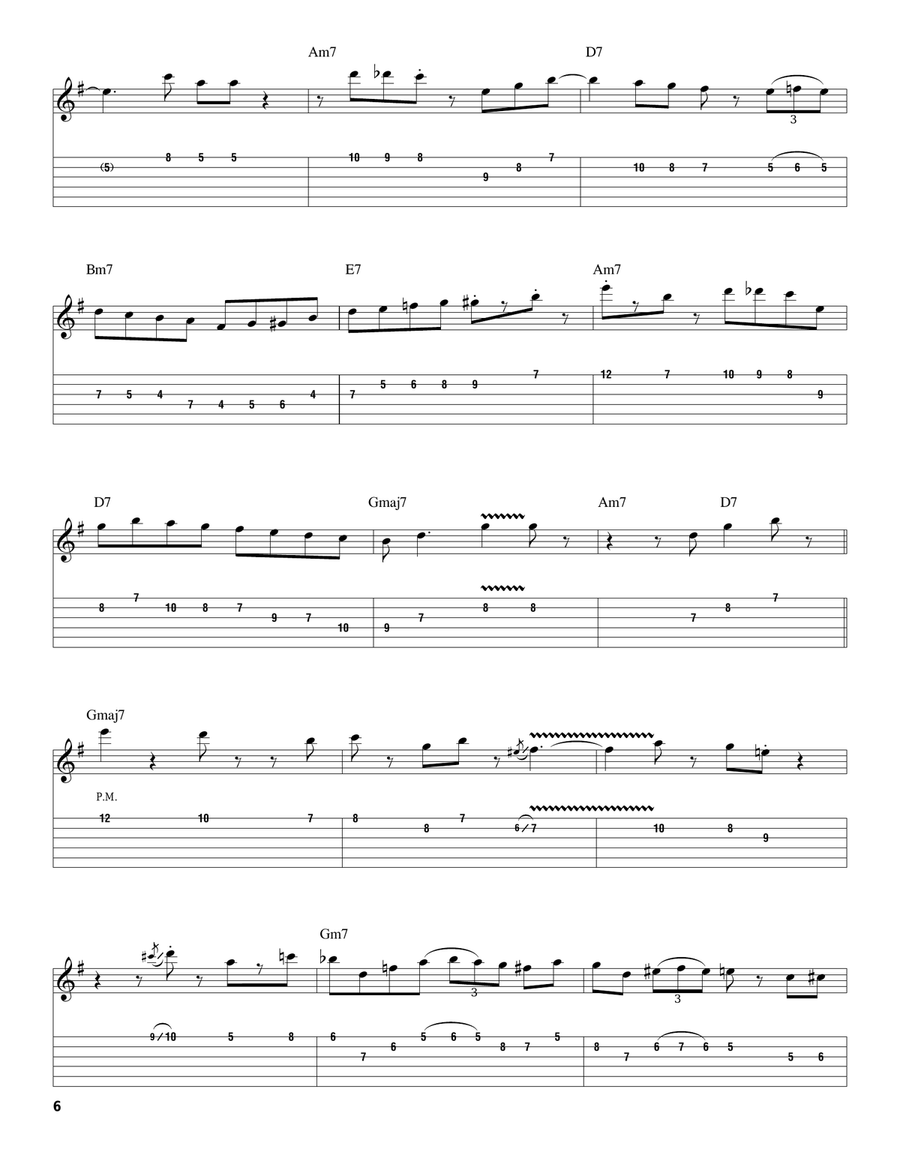 I'll Remember April Electric Guitar scores gallery preview page 6
