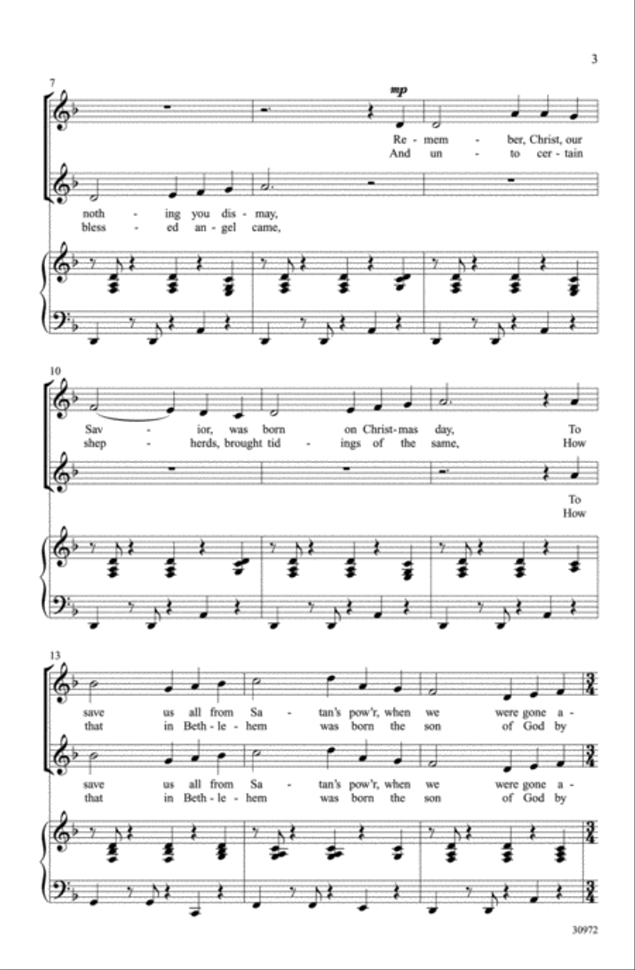 God Rest You Merry, Gentlemen 2-Part scores gallery preview page 3