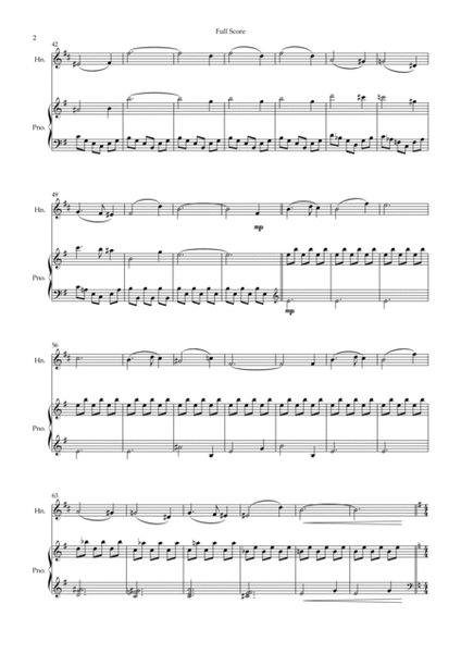 Hedwig's Theme (from Harry Potter) for Horn in F Solo and Piano Accompaniment image number null