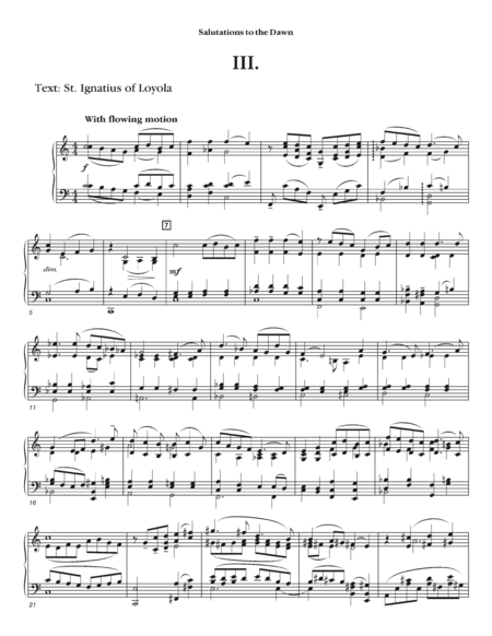 Salutations to the Dawn (Choral Score)
