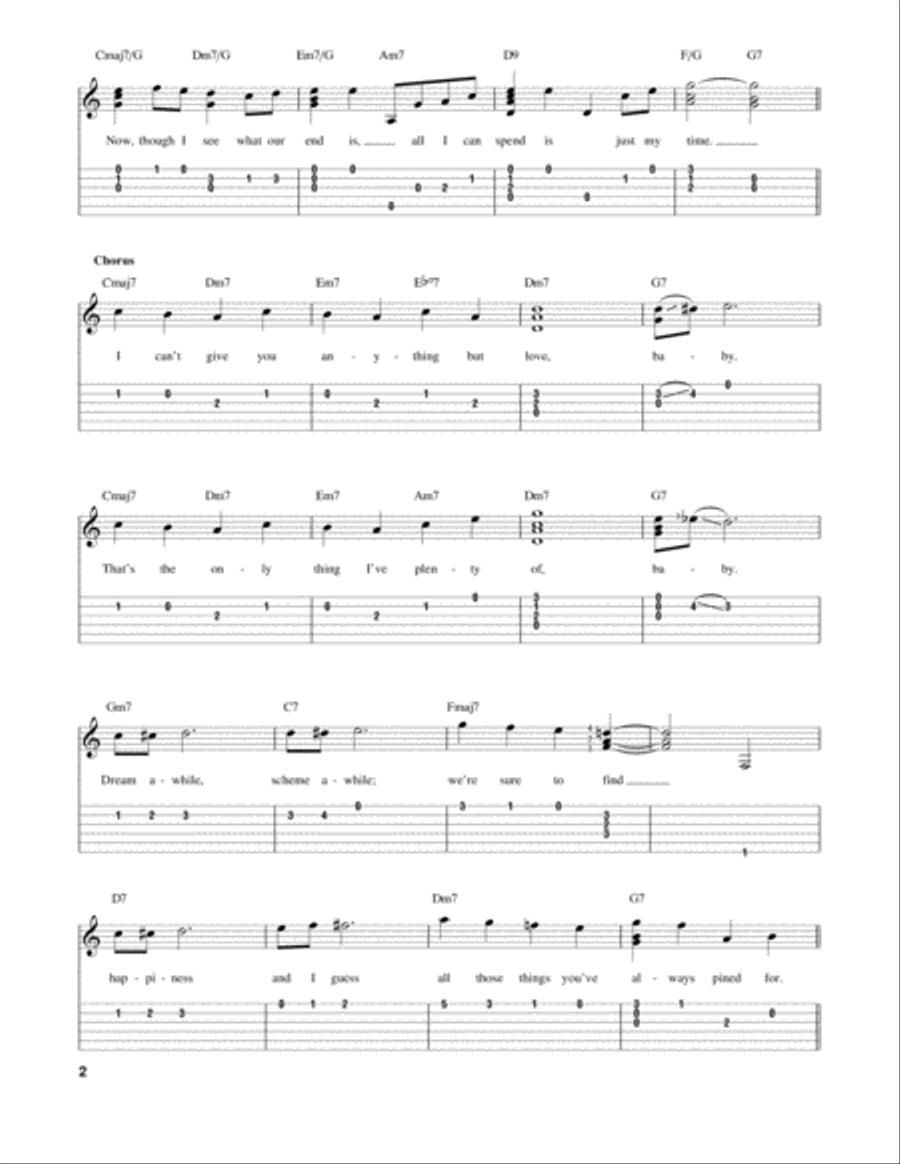 I Can't Give You Anything But Love Electric Guitar scores gallery preview page 2