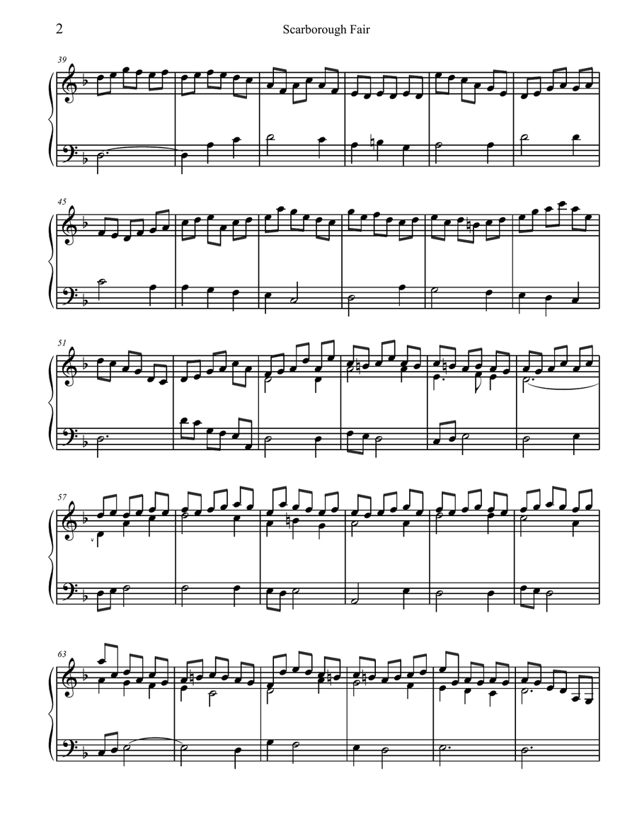 Advanced Celtic Piano Solos Piano Solo scores gallery preview page 2
