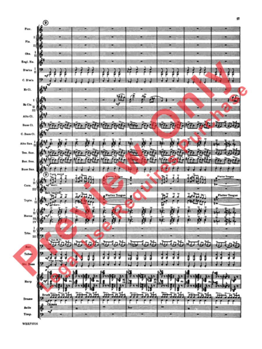 Rhapsody in Blue Concert Band scores gallery preview page 20