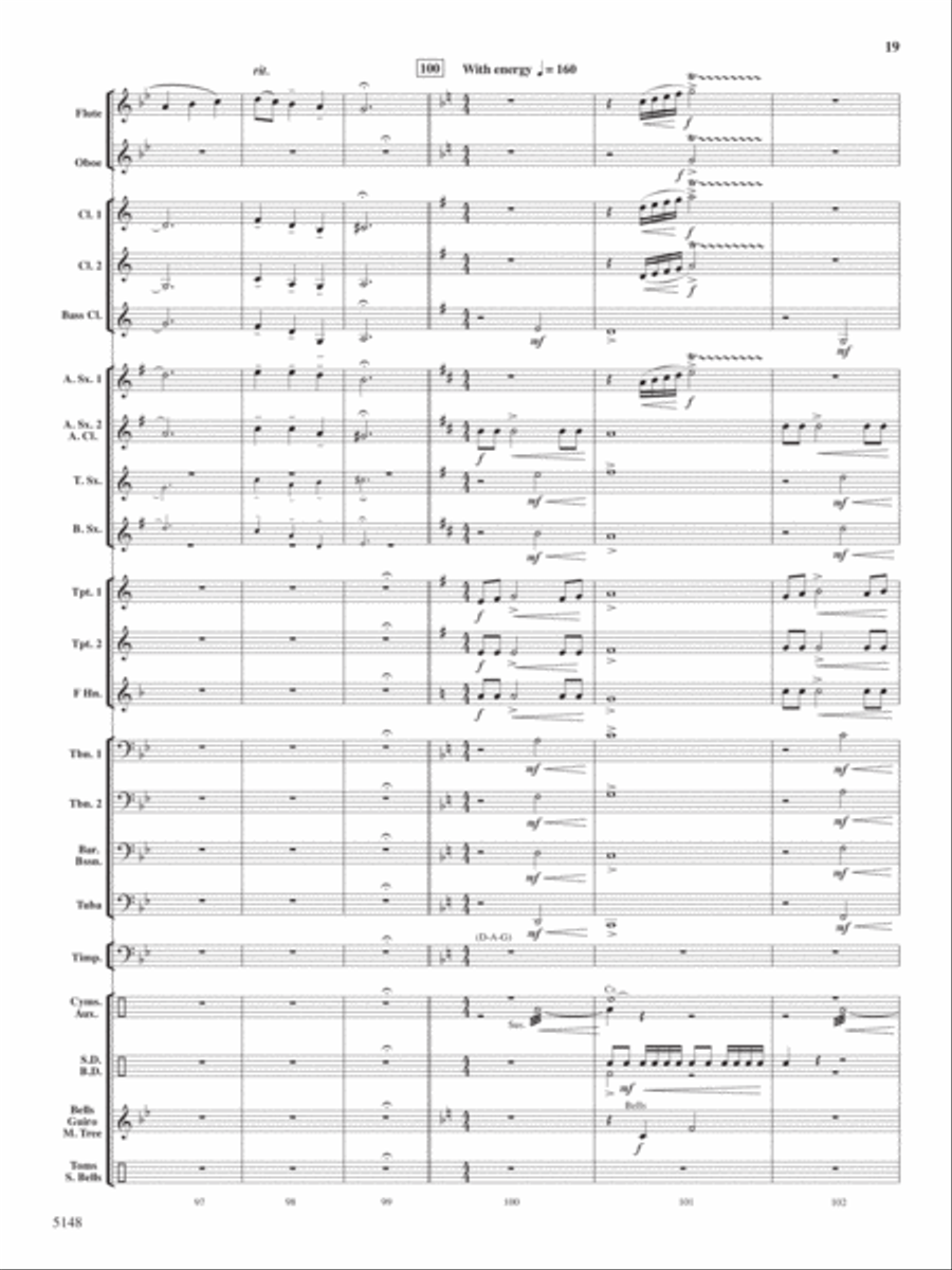 Fire Dance Concert Band scores gallery preview page 18