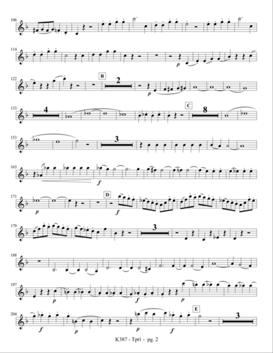 Finale from String Quartet, K. 387 String Quartet scores gallery preview page 3
