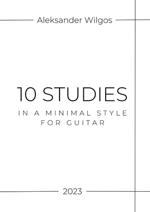 Book cover for 10 Studies in a Minimal Style for Guitar