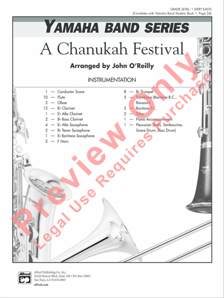 A Chanukah Festival Concert Band scores gallery preview page 2