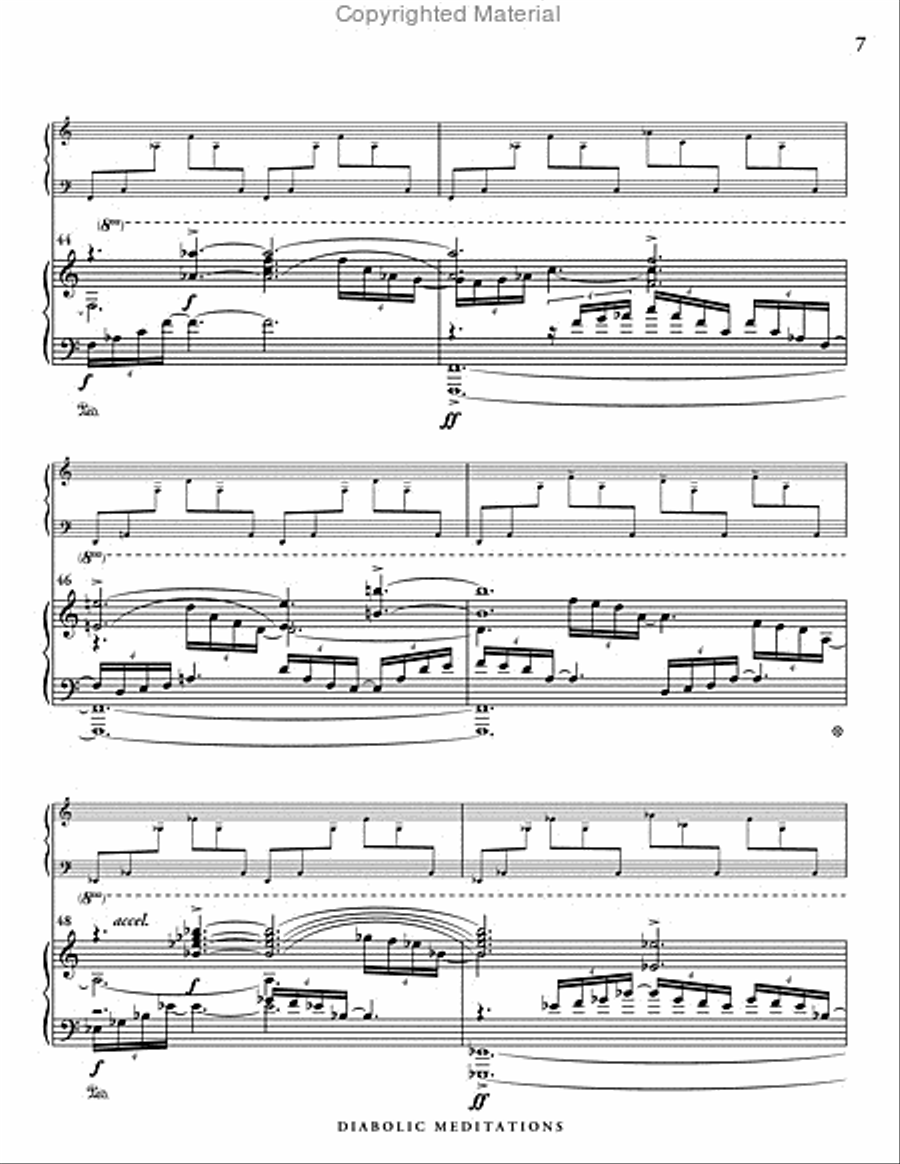 Diabolic Meditations (score & parts) Piano Accompaniment scores gallery preview page 8