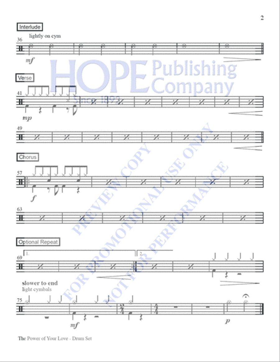 The Power of Your Love The Power of Your Love 4-Part scores gallery preview page 11