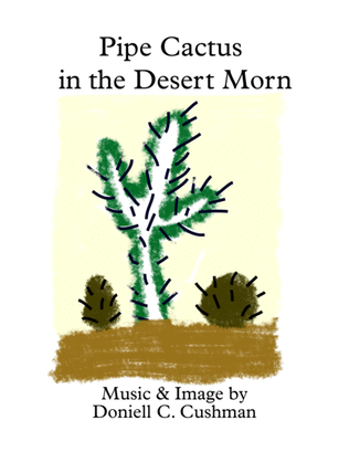 Pipe Cactus in the Desert Morn