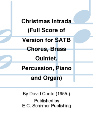 Book cover for Christmas Intrada (SATB Brass Version Score)