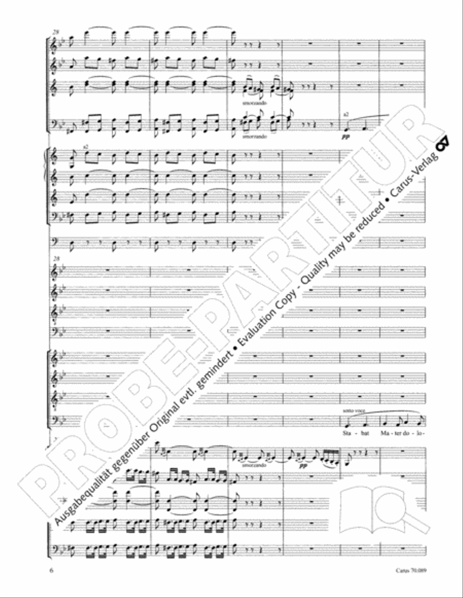 Stabat mater Choir scores gallery preview page 19