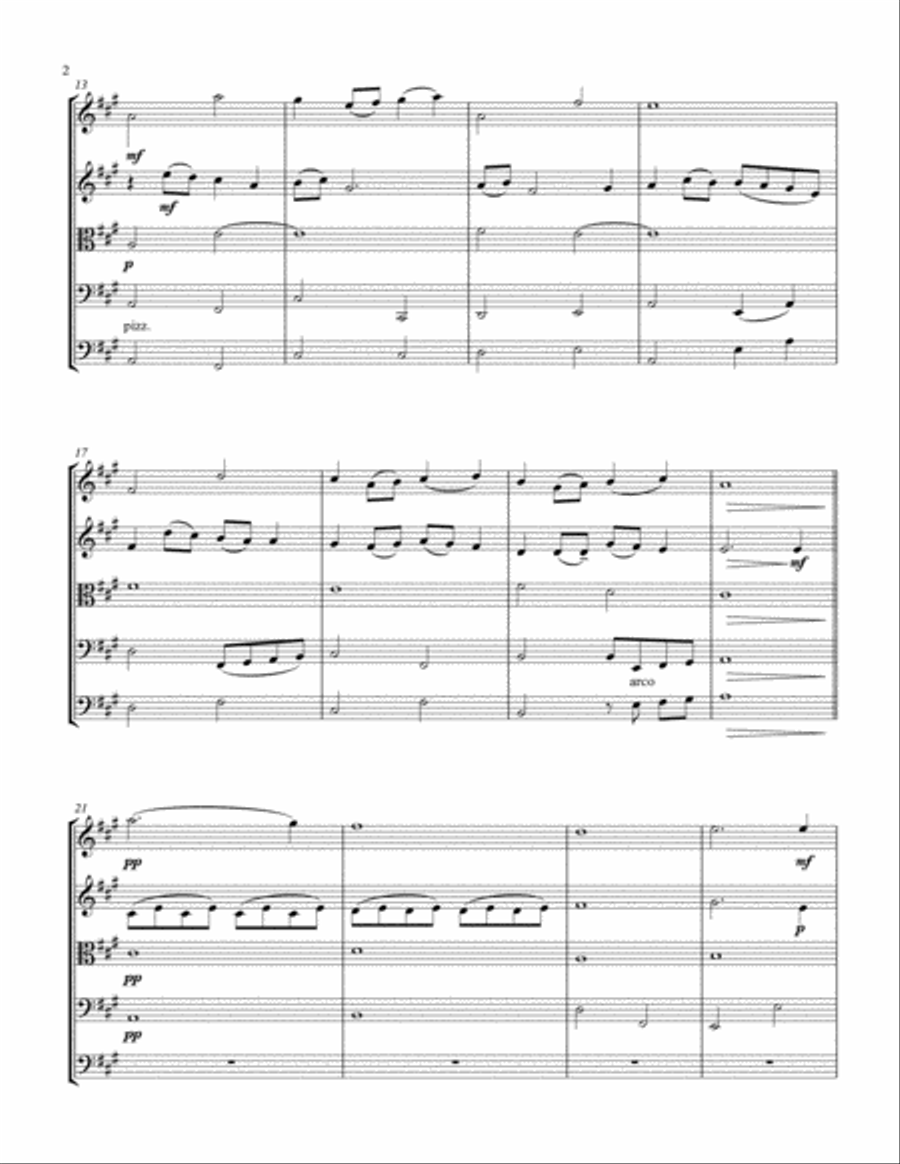 Over The Rainbow (from The Wizard Of Oz) String Quartet scores gallery preview page 3