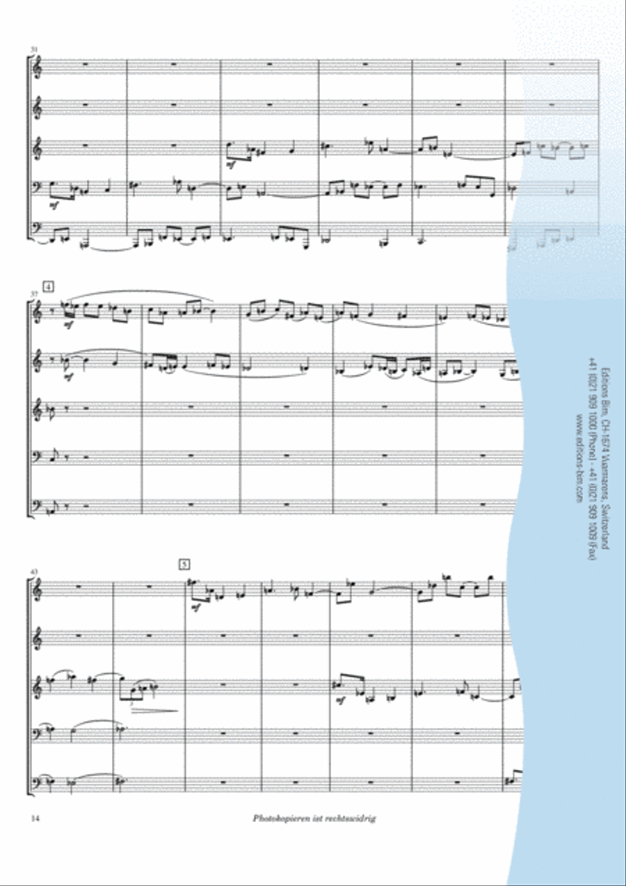 Quinteto para metal Brass Quintet scores gallery preview page 8